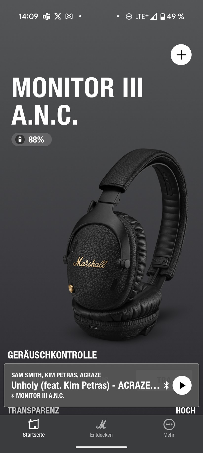 Marshall Monitor II ANC Screenshot