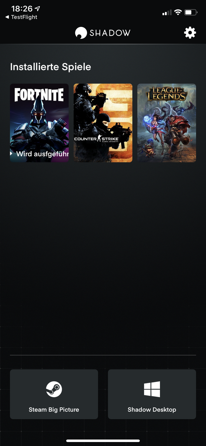 Sehr übersichtlich - die neue Ansicht für Shadow macht auf Smartphones viel richtig