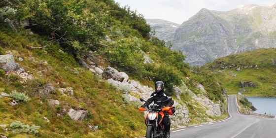 Motorrad Berge Natur
