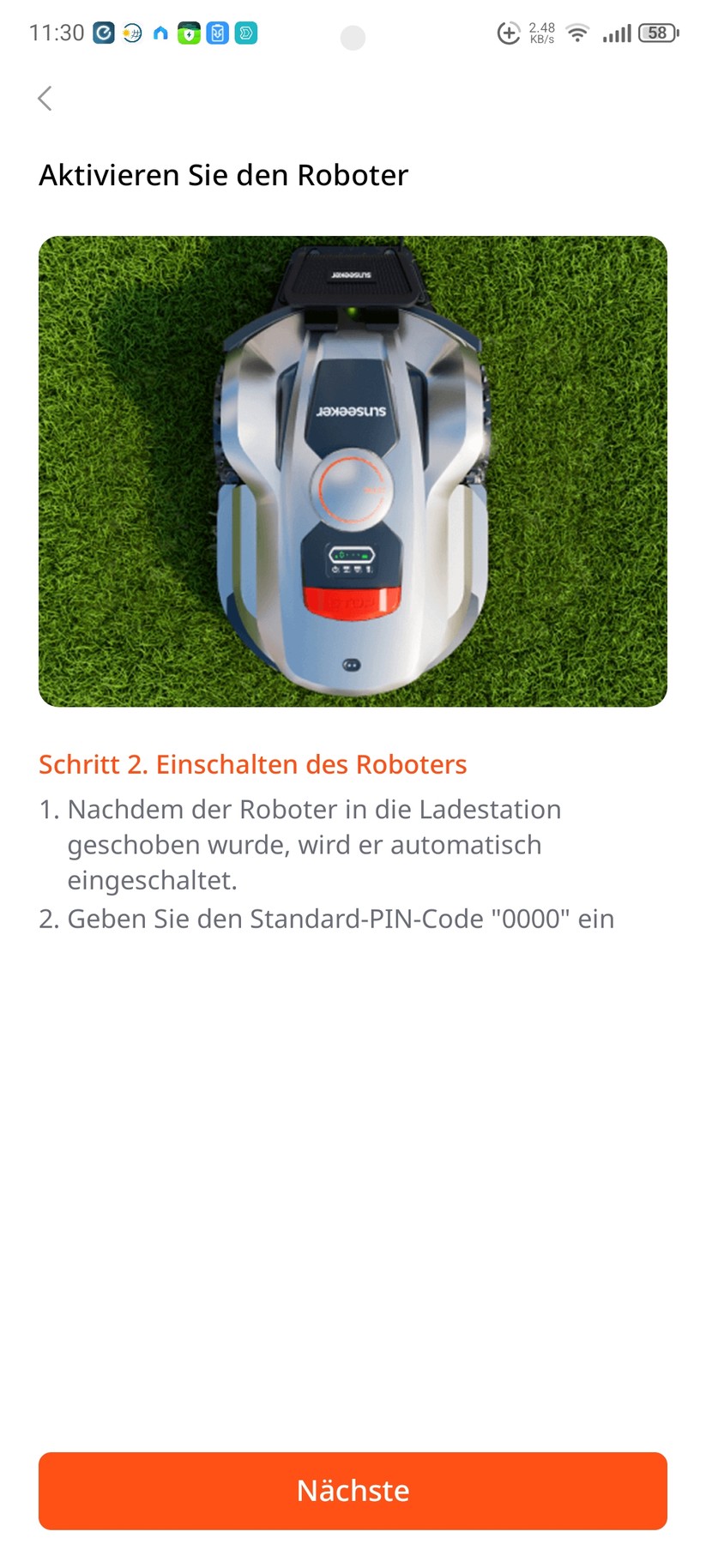  Inbetriebnahme und Kartierung