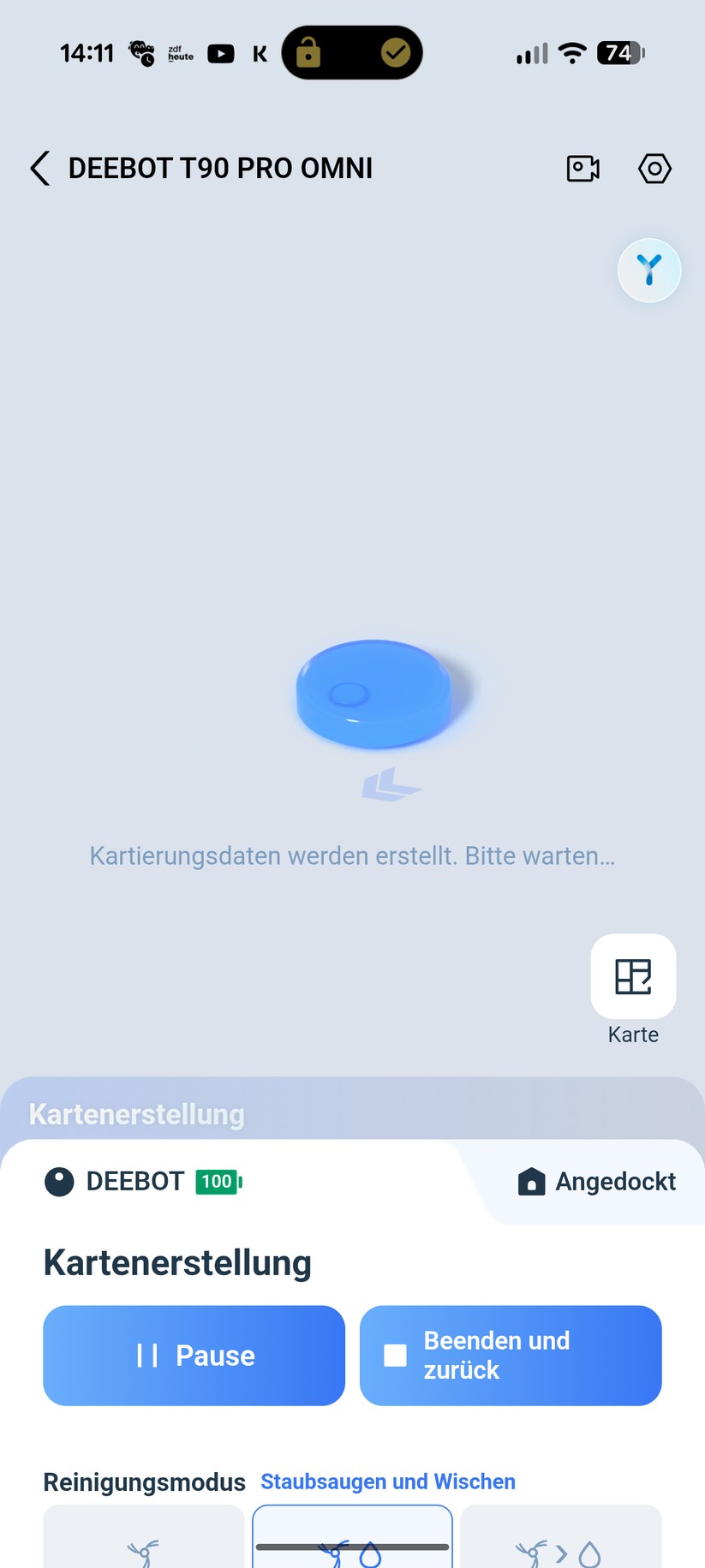 Ecovacs T90 Pro Omni – App & Einrichtung
