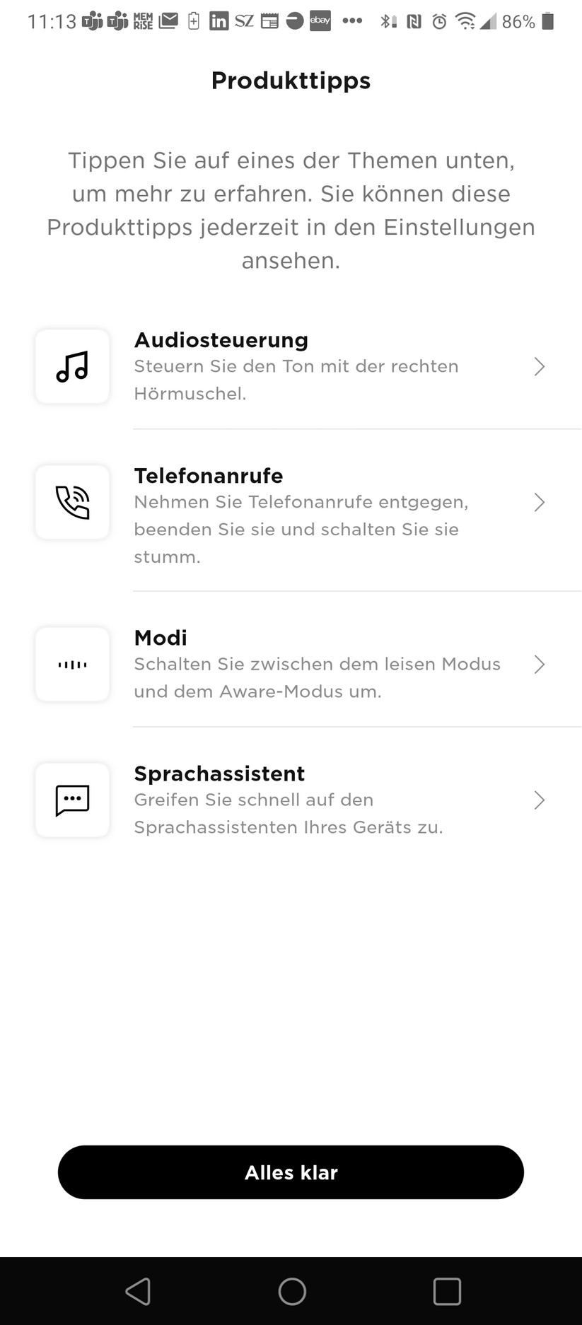 Bose Music App für die Bose Smart Soundbar 900 für Konfiguration und Streaming