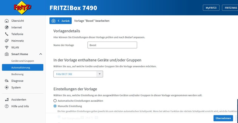 Fritzdect 302: Um alle Funktionen des AVM-Thermostats nutzen zu können, müssen Anwender die Fritzbox-Oberfläche verwenden.