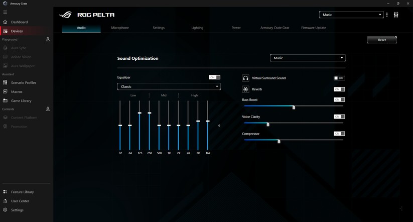 Asus ROG Pelta - Bilder App 