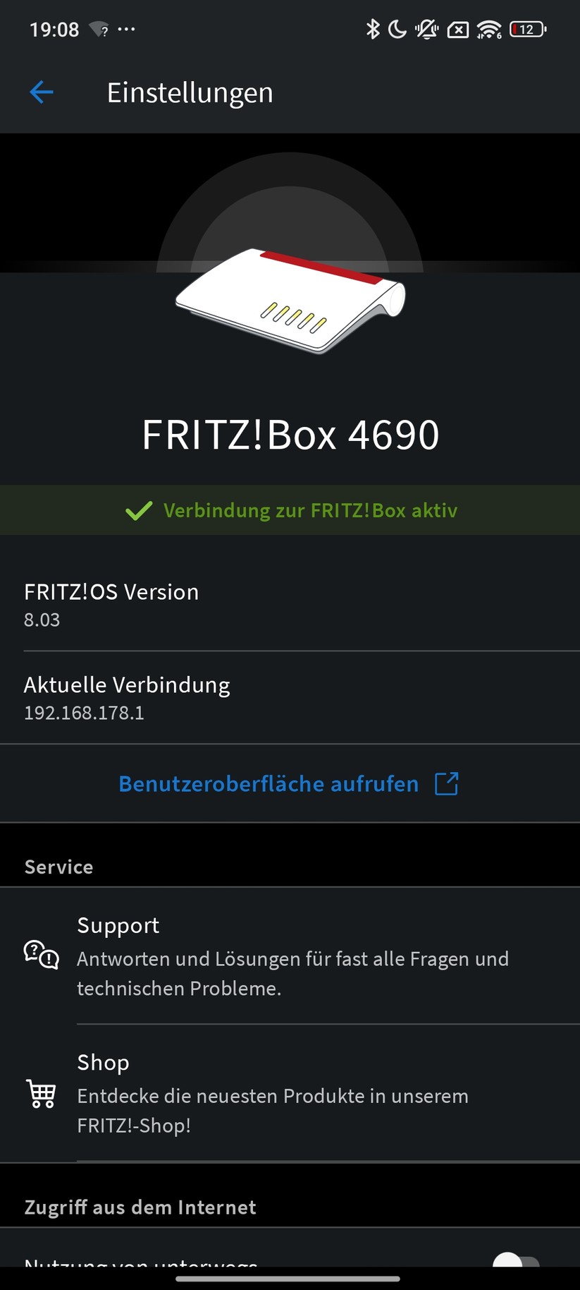 Fritzbox 4690 mit Fritzrepeater 1700 – App & Weboberfläche