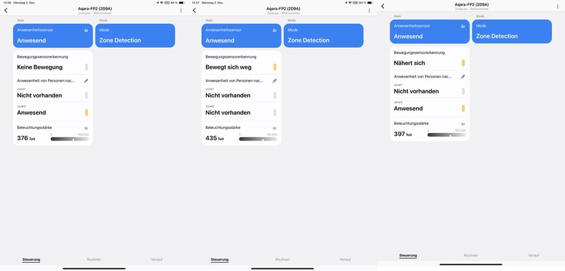 Der Präsenzsensor Aqara FP2 wird von Samsung Smartthings nativ unterstützt.