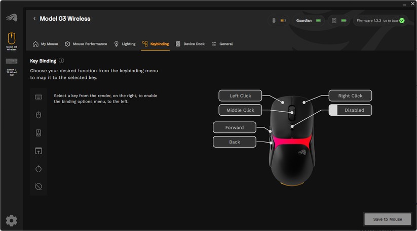 Glorious Model O3 Wireless - Bilder App