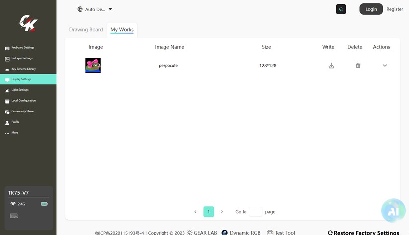 Gamakay TK75 SOCD - Bilder App