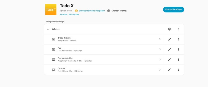 Tado X: Community-Integration in Home Assistant