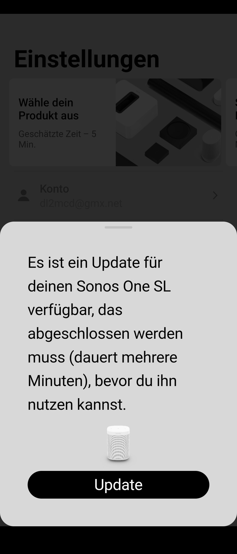 Sonos One SL - App 