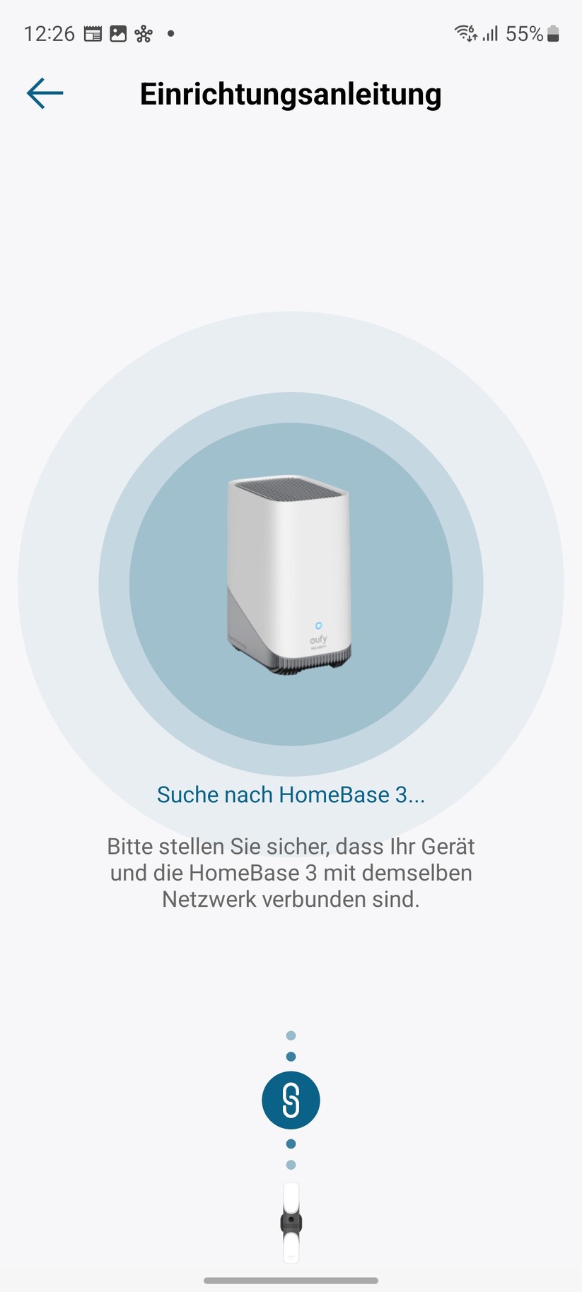 Eufy Wall Light Cam S100: Koppelung mit Home Base S380