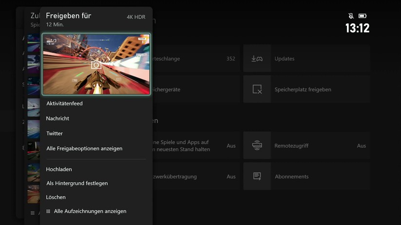 Die neue Sharing-Funktion am Controller erlaubt ein schnelles Teilen von Gaming-Inhalten. 