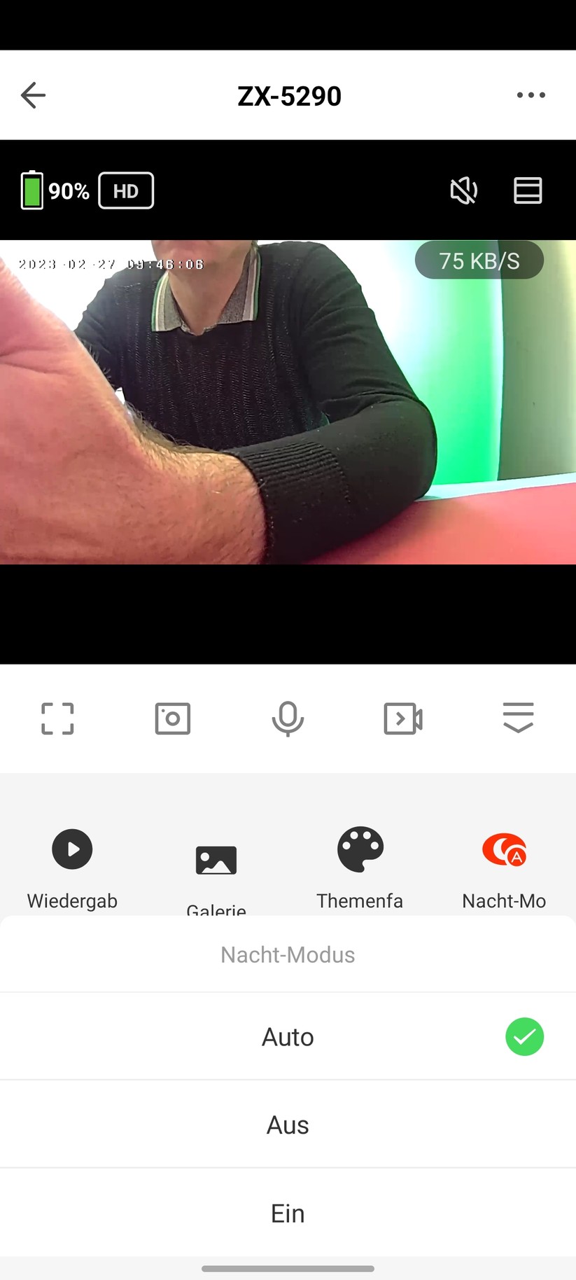7Links-IPC-675: App, Inbetriebnahme, Einstellungen, Sichtfeld