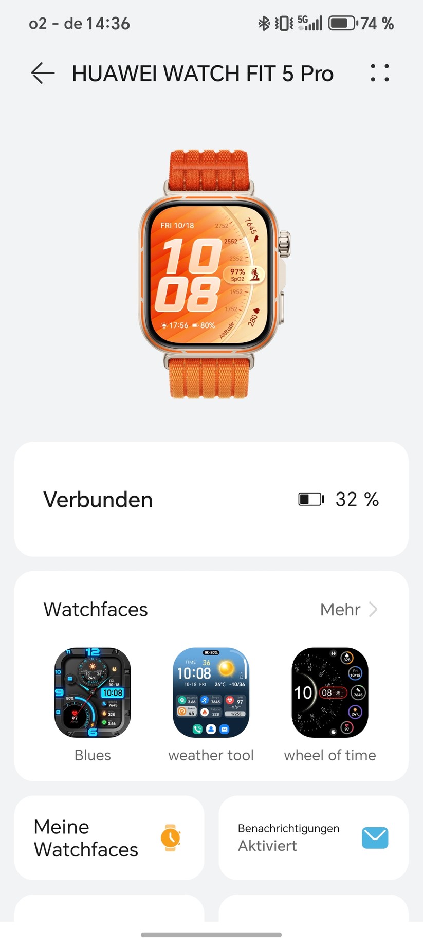 Huawei Watch Fit 5 Pro - Health App