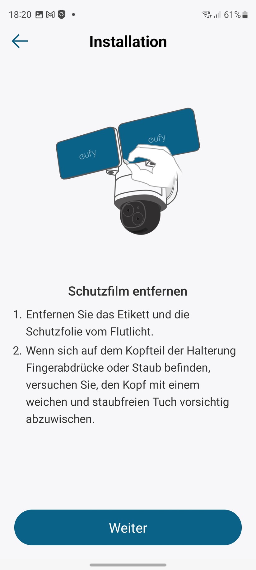 Eufy Floodlight Cam E340: Einrichtung und Einstellungen