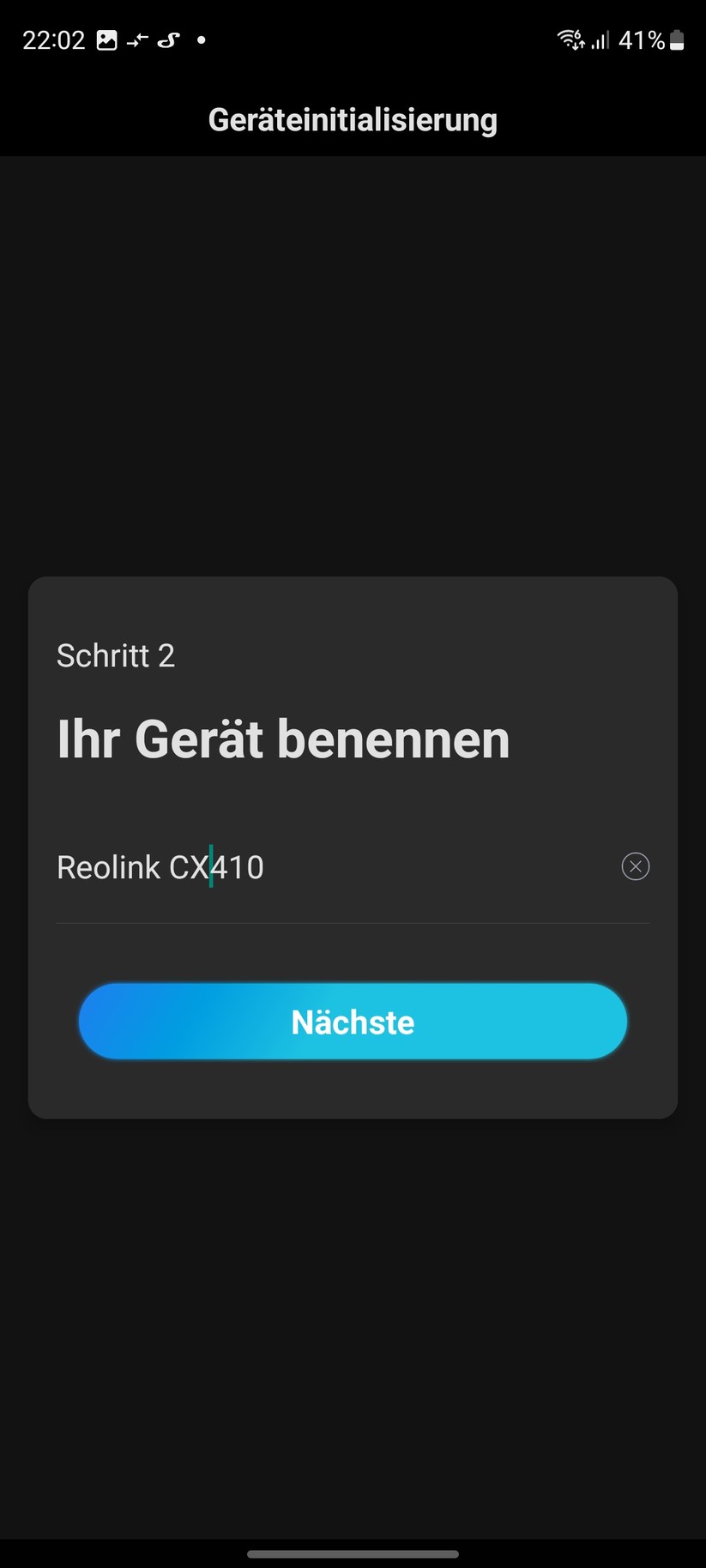 Reolink CX410: Einrichtung mit mobiler App