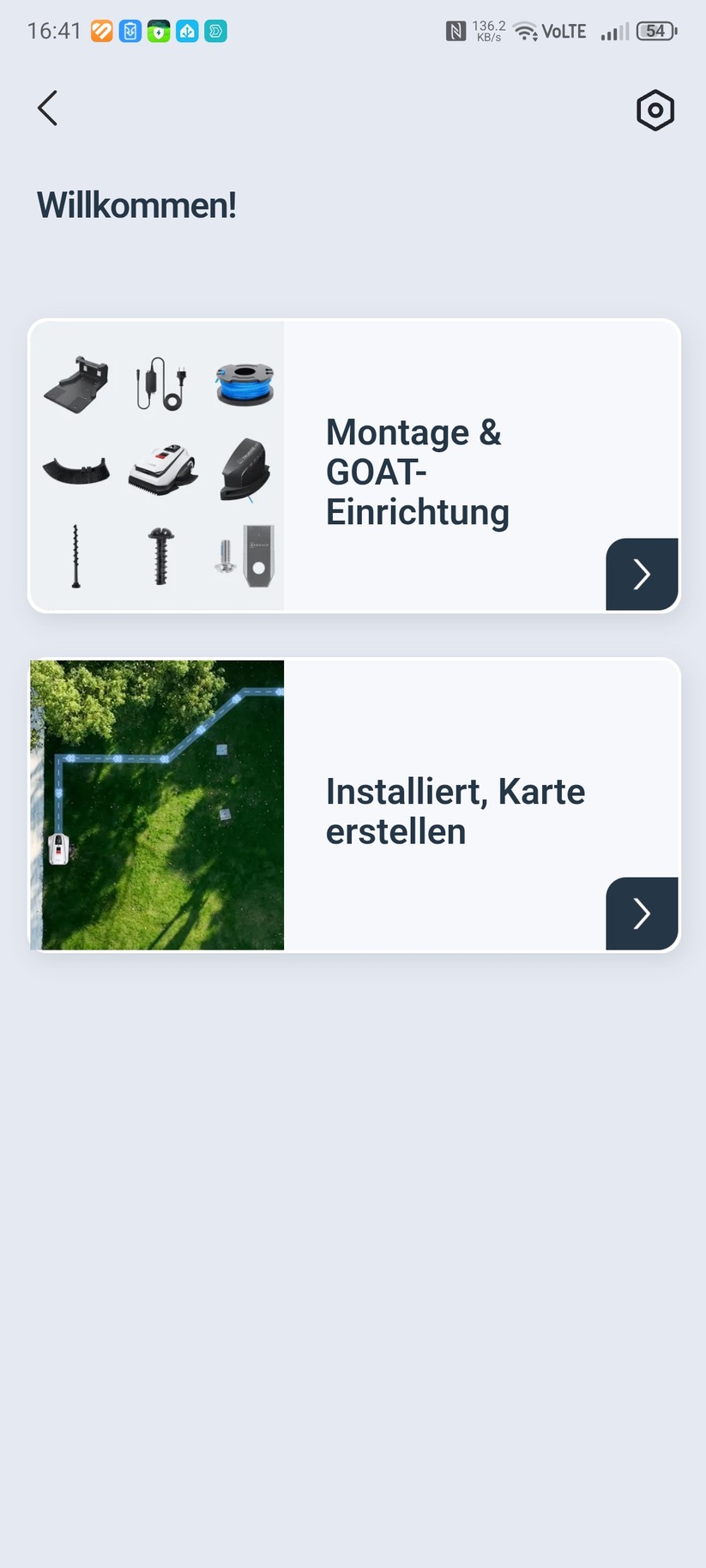Die App bietet eine detaillierte Montageanleitung, sodass man das Handbuch dafür nicht benötigt.