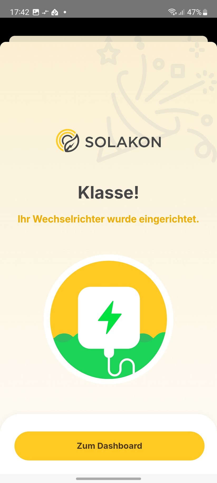 Solakon-App zur Einrichtung des APsystems-Wechselrichter EZ1-M