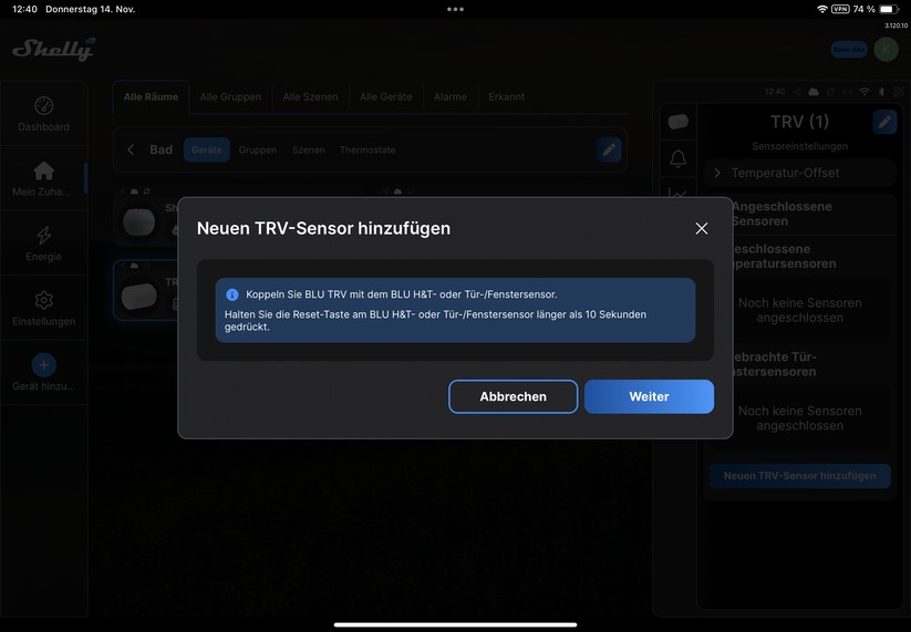  Konfiguration mit iOS-App