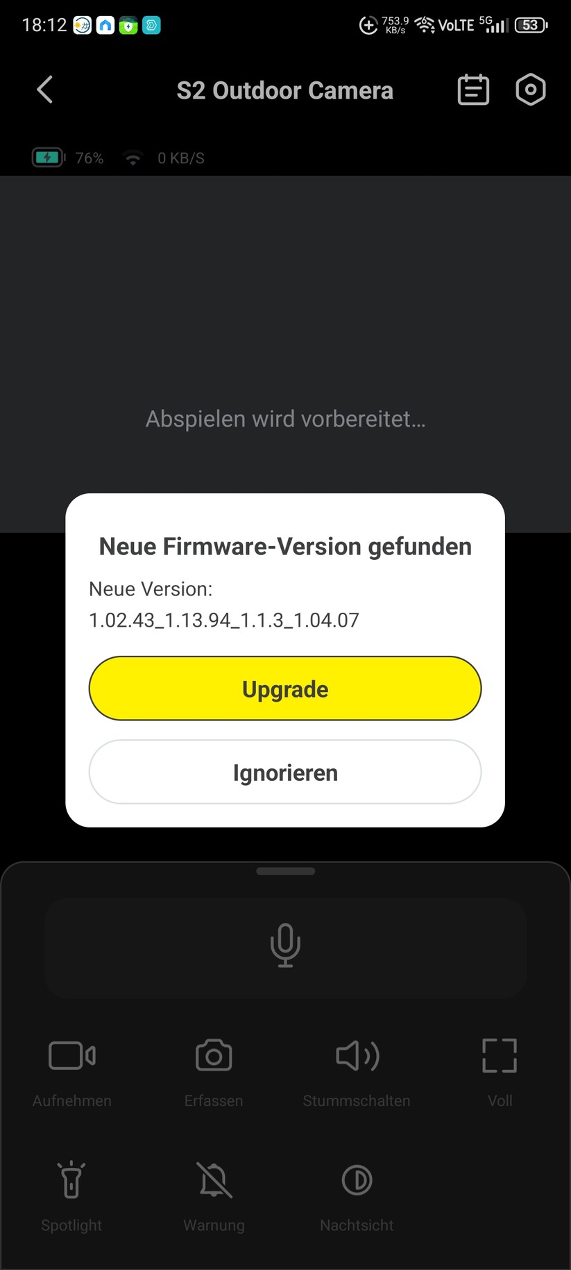 Die Inbetriebnahme der Überwachungskamera erfolgt mit der App Baseus Security