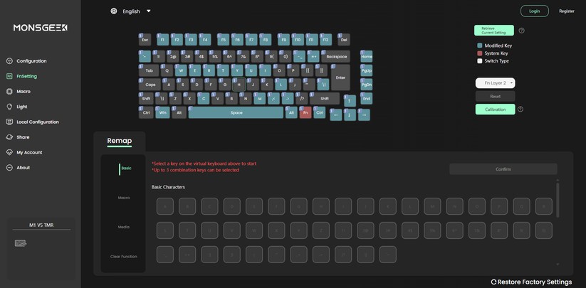 Monsgeek M1 V5 TMR - Bilder App 