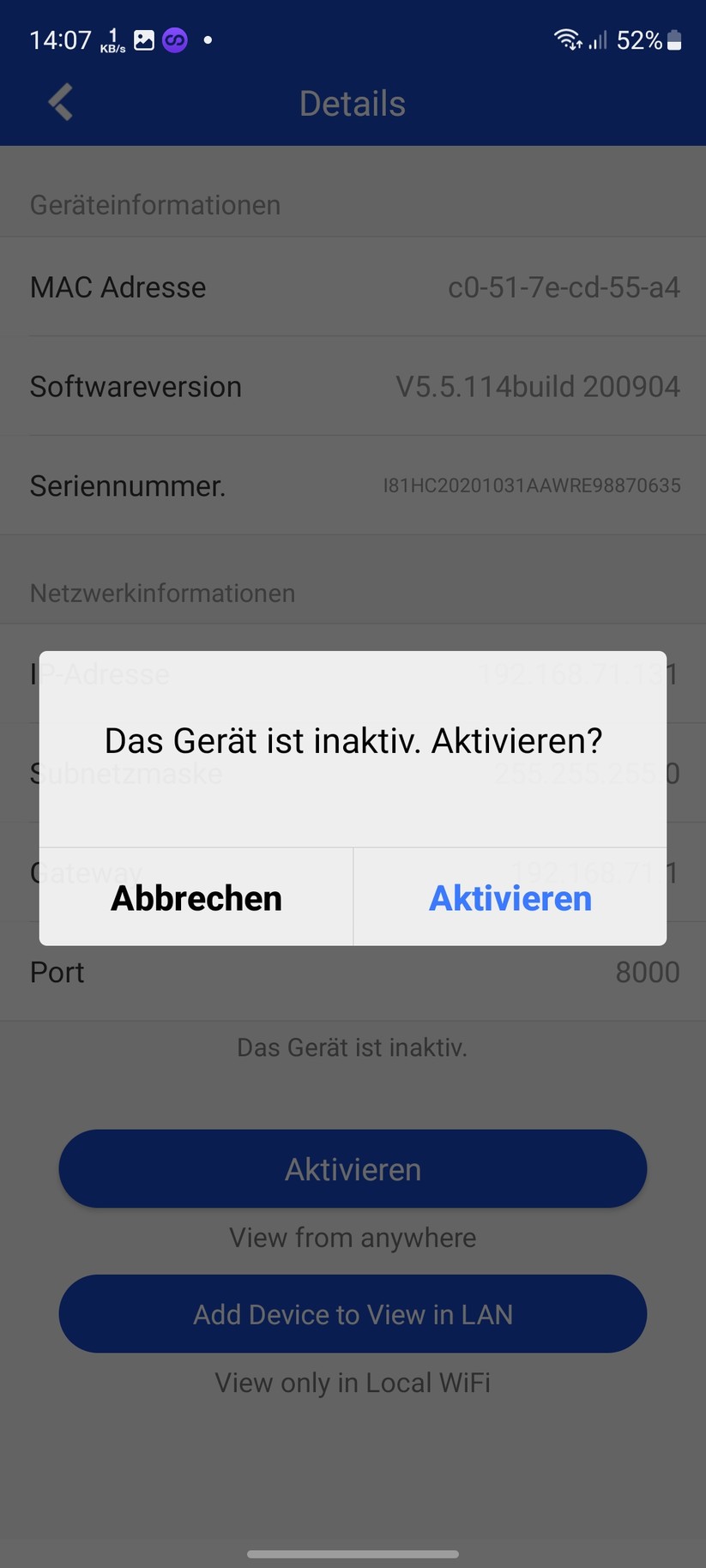 Annke NC400: Einrichtung mit App Annke Vision