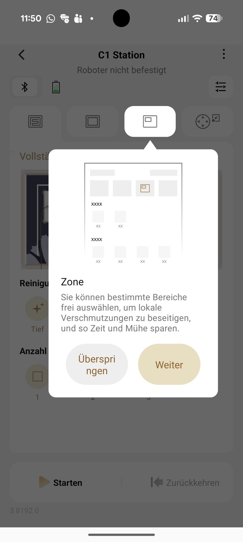 Dreame C1 – App & Einrichtung