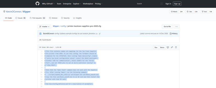 Einrichtung MainsailOS: