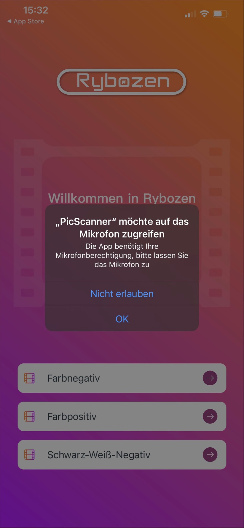 Klar, Mikro für Dias. Datenschutz scheint hier optional. 