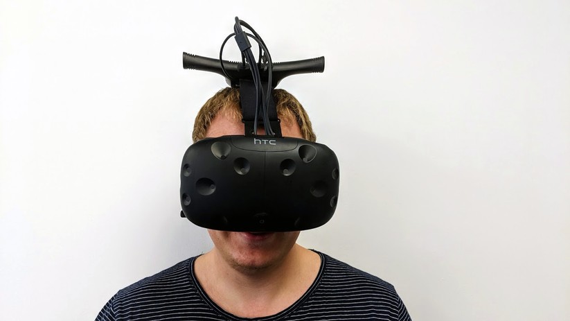 Ein Hirsch! Auf dem Kopf erinnert das Wireless Kit leicht an ein Geweih. 