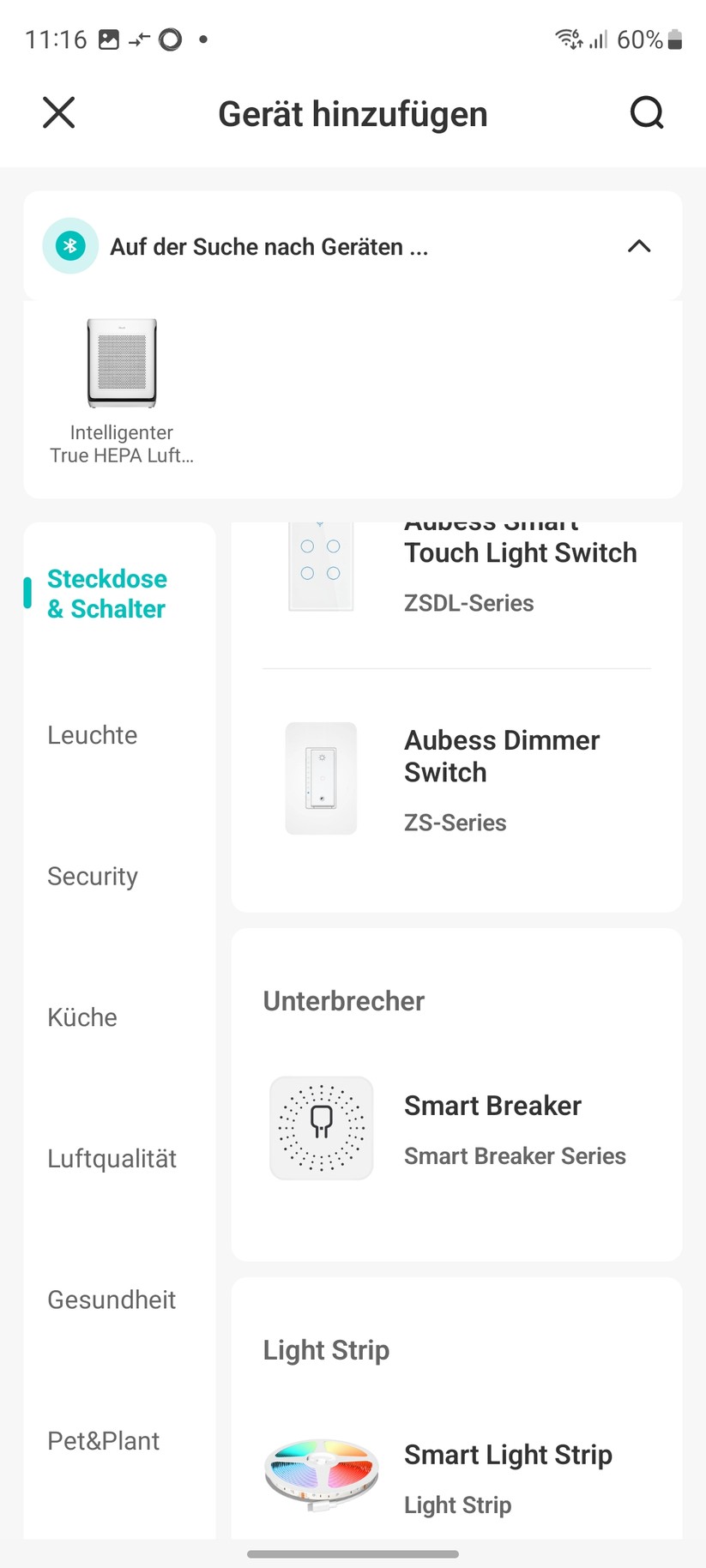 Levoit Vital 200S: App und Einstellungen