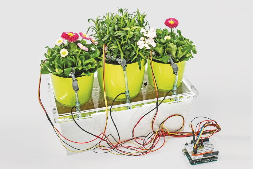 Auch ein Eigenbau ist für die Bewässerung möglich. (Bild: Make)