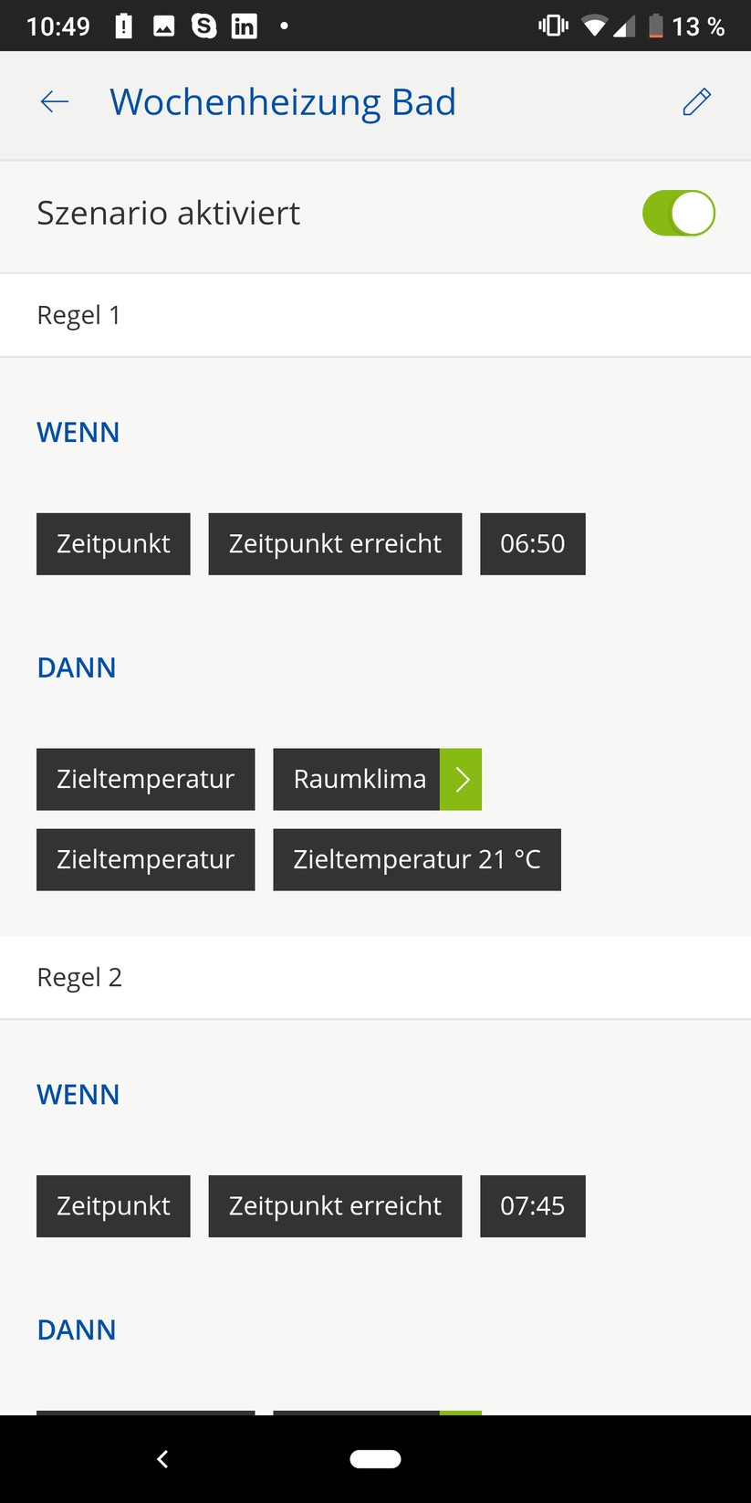 Eine eigentlich einfache Zeitprogrammierung mündet in komplizierten Wenn-Dann-Ketten.