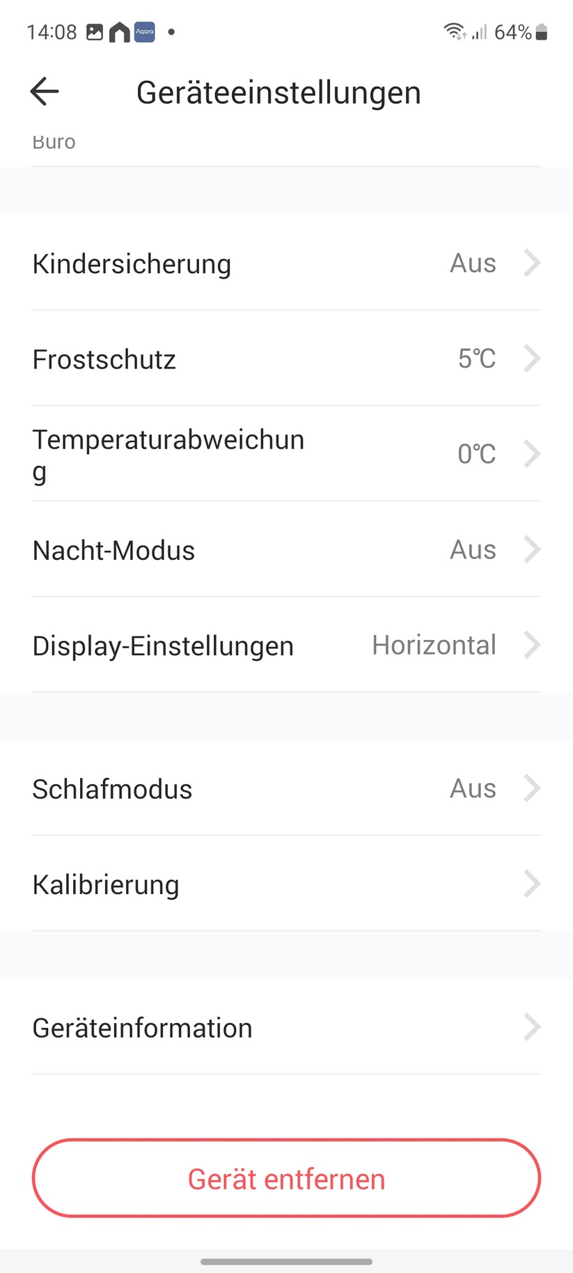  App, Einstellungen und Heizpläne