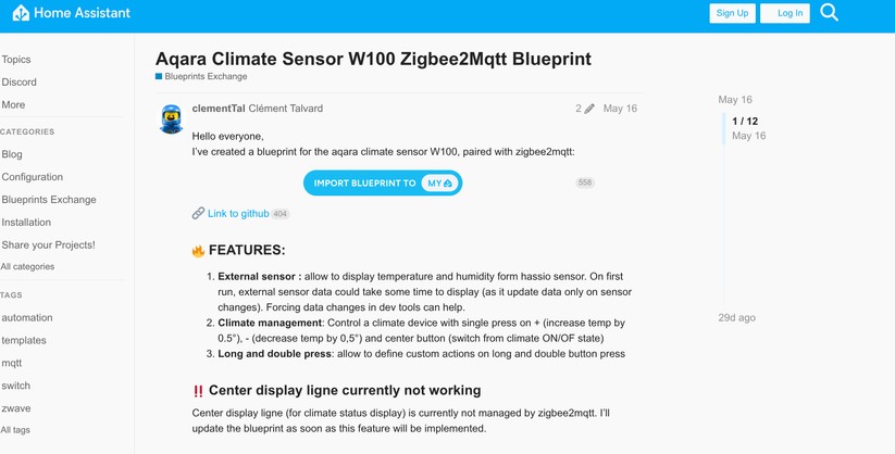 Mit Zigbee stehen auch unter Home Assistant nahezu sämtliche Funktionen des Thermostats zur Verfügung, die es in Kombination mit dem Aqara-Hub M3 bietet. Allerdings ist die Konfiguration etwas aufwendiger. Das Gleiche gilt für den Climate Sensor W100.