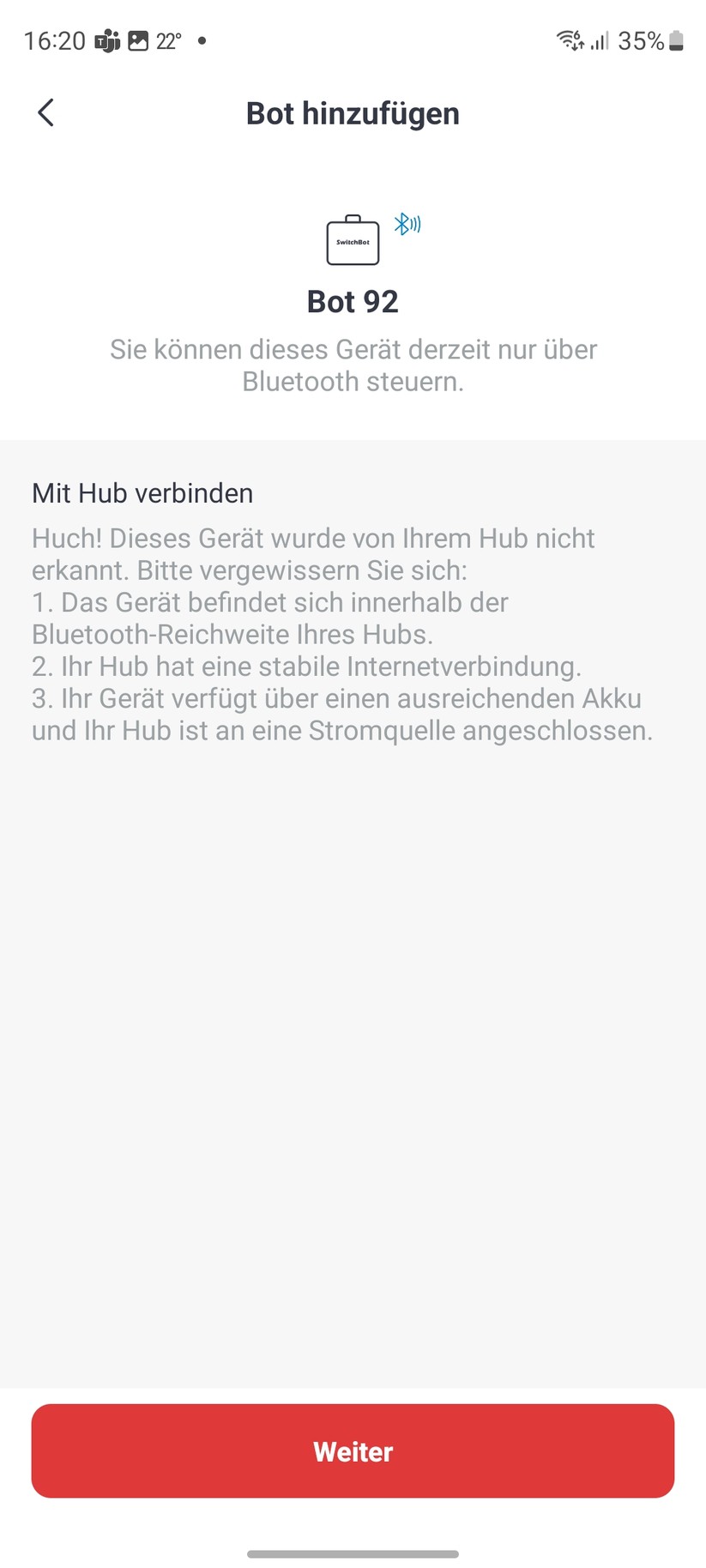 Die Einrichtung der Switchbot-Komponenten erfordert eine Registrierung. Ansonsten ist der Setup-Prozess sehr einfach. Während der Einbindung liefert die App informative Erklärungen, Grafiken und Videos zu den einzelnen Komponenten hinsichtlich Einrichtung, Konfiguration und Betrieb. Vorbildlich.
