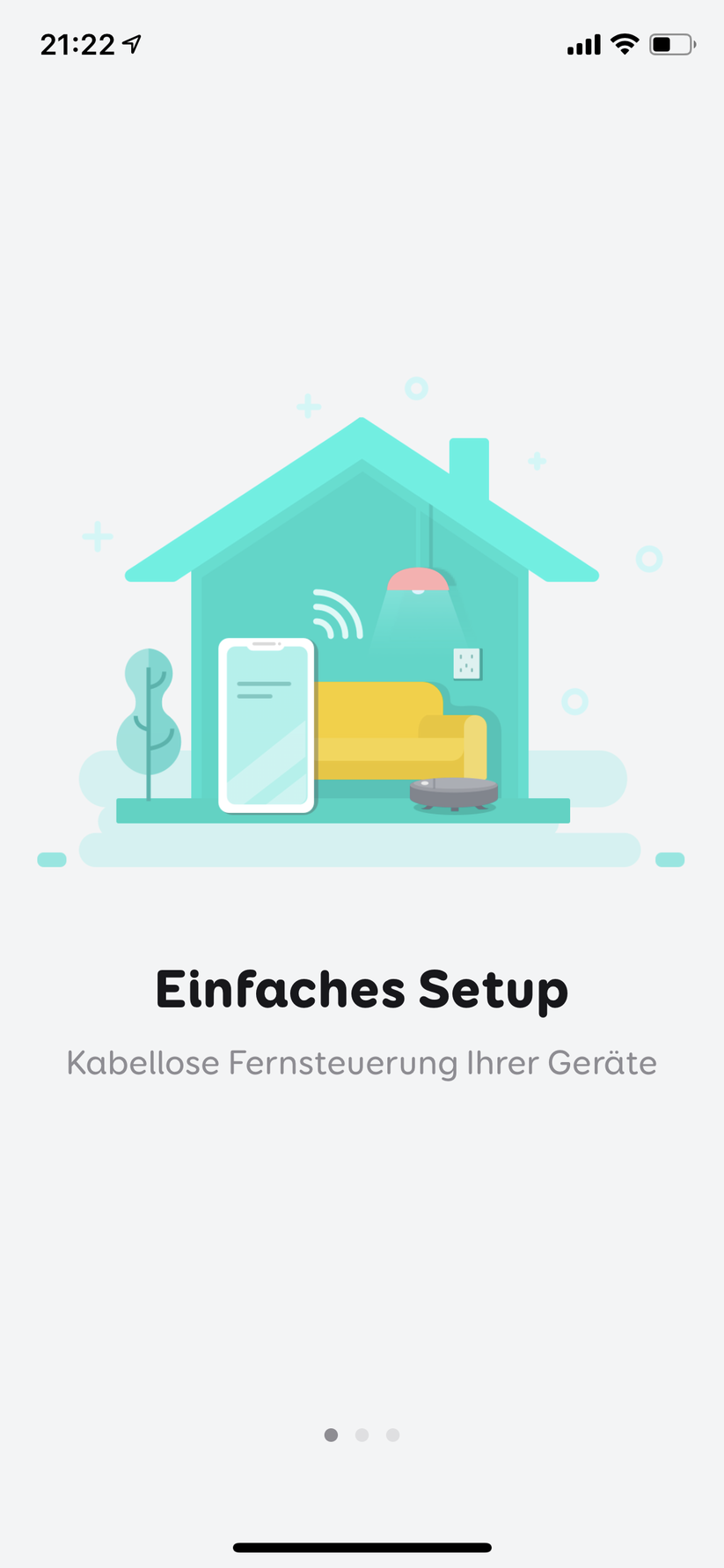 Die App gibt kurz einen Überblick über ihr Können…
