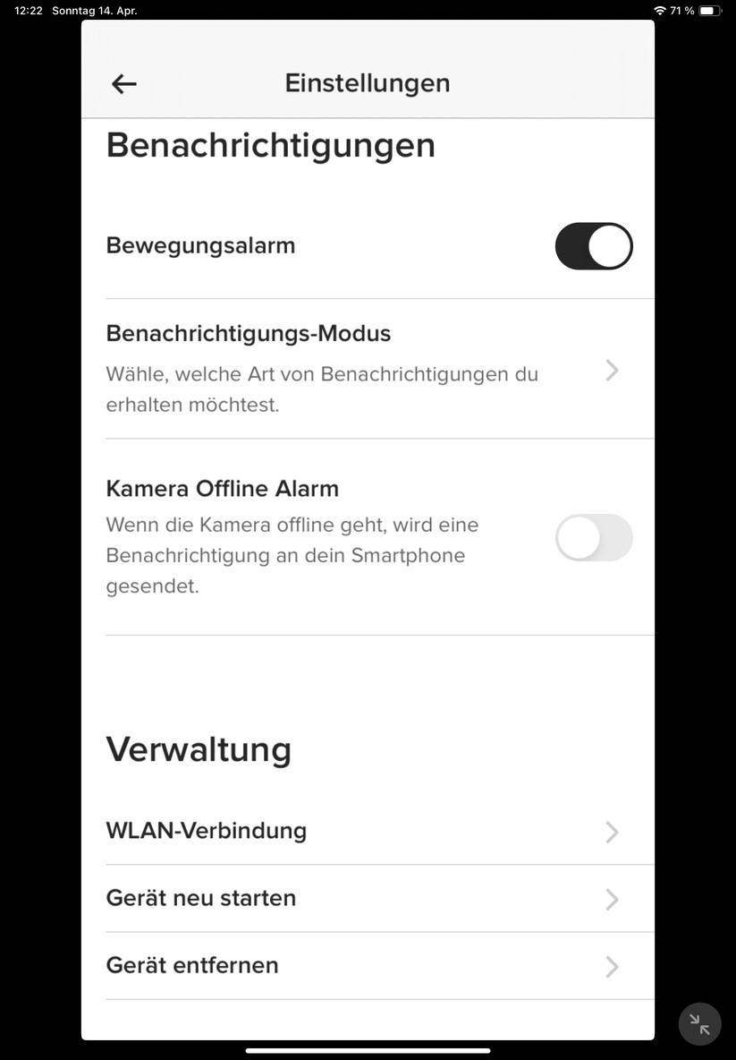 Yale Smart Outdoor Camera: Einrichtung und Einstellungen
