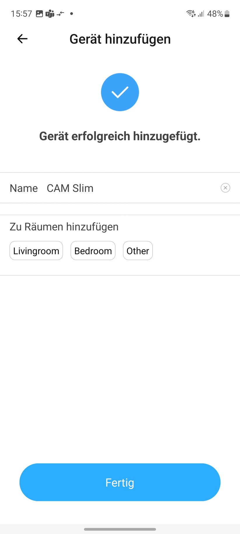 Sonoff Slim Cam: Einrichtung & Einstellungen