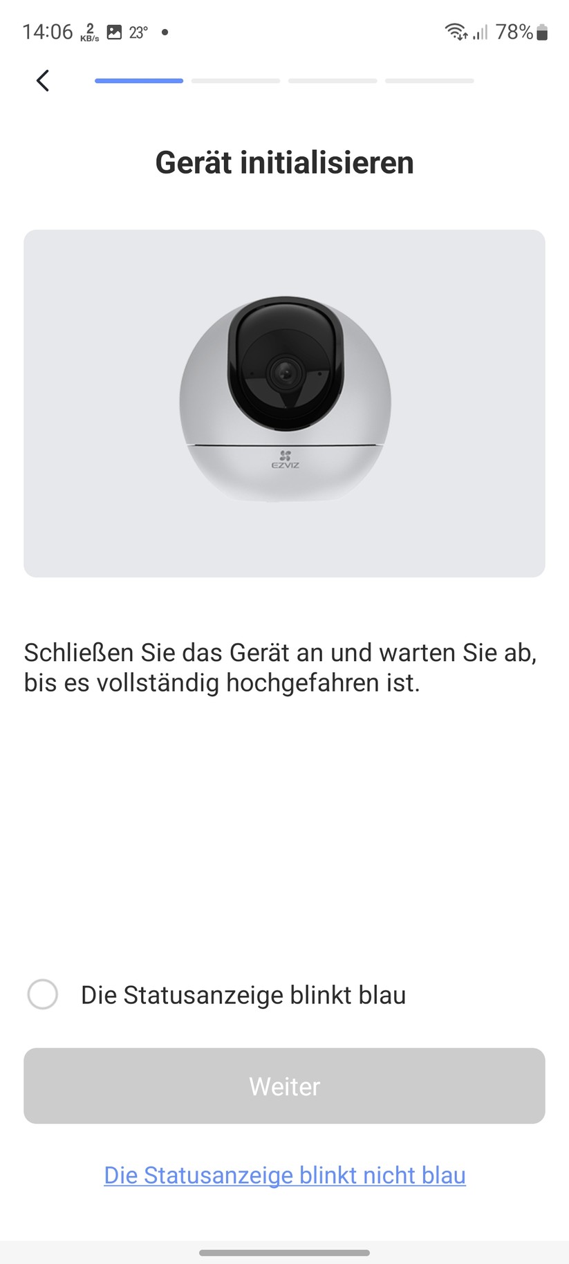 Ezviz C6 2K+: Einrichtung