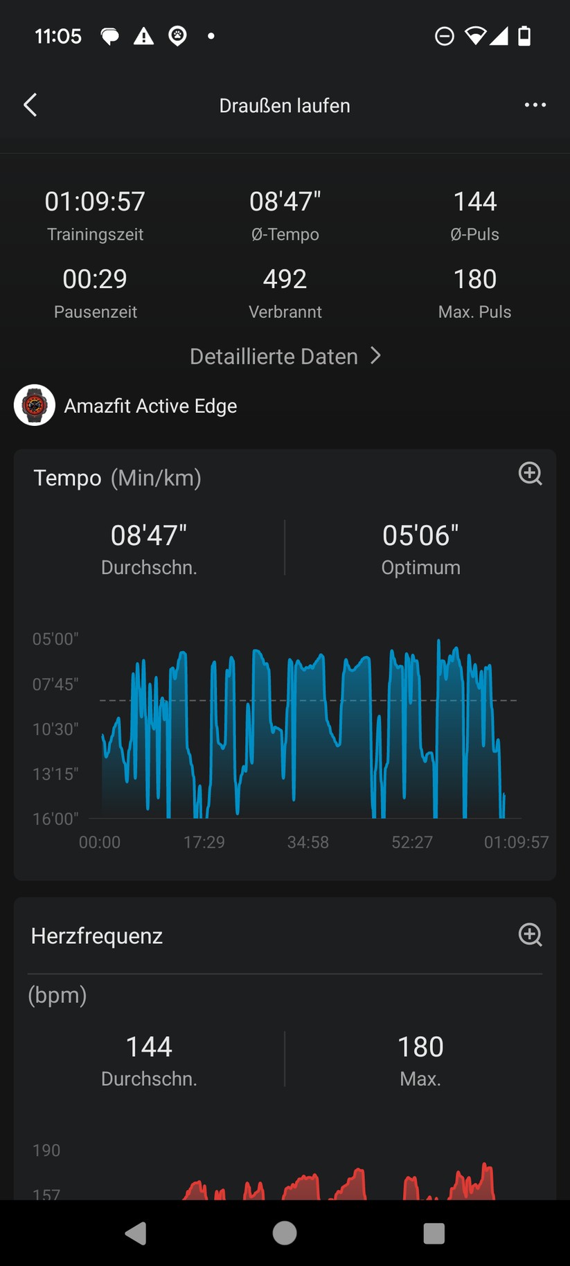 Amazfit Active Edge - Zepp-App