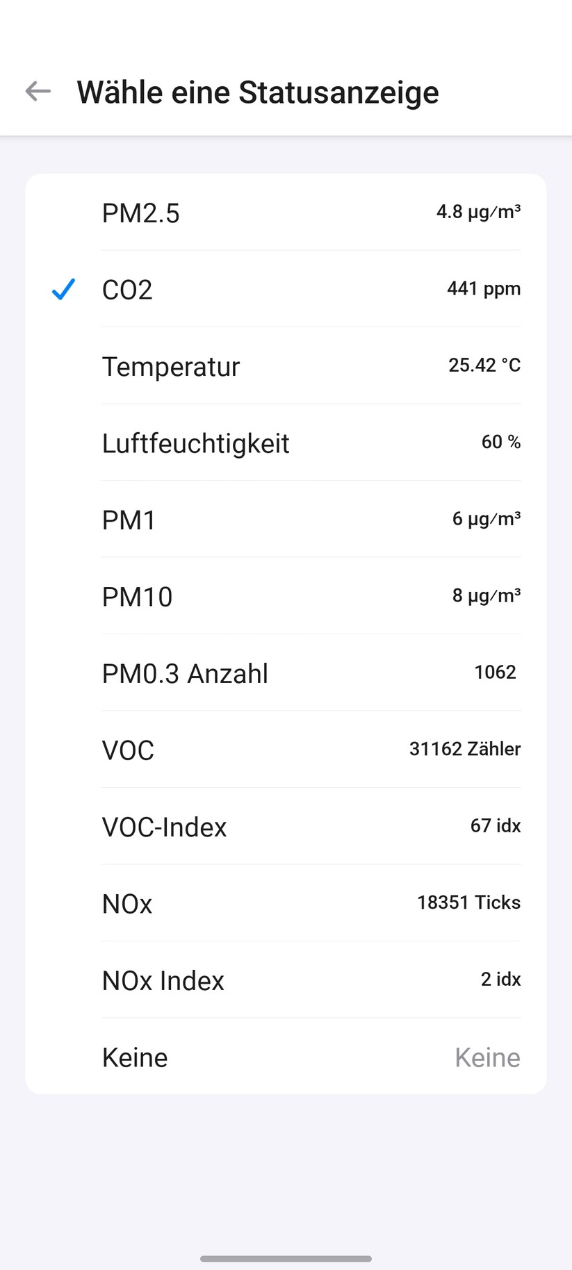 Air Gradient One: Integration in Homey Pro