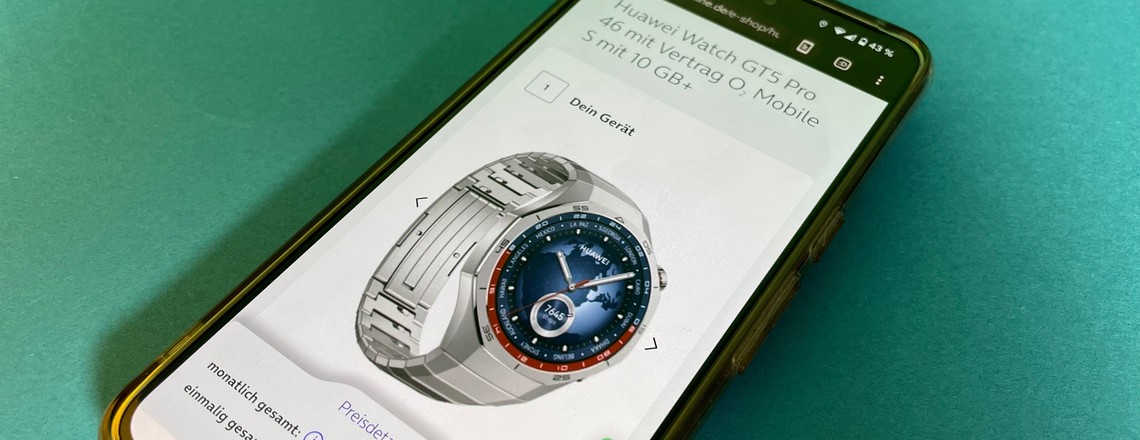 Smartwatch zum Sparpreis: Huawei Watch GT5 Pro für einmalig 4 Euro