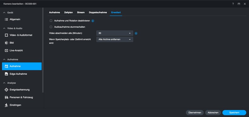 Synology BC500: Setup und Einstellungen