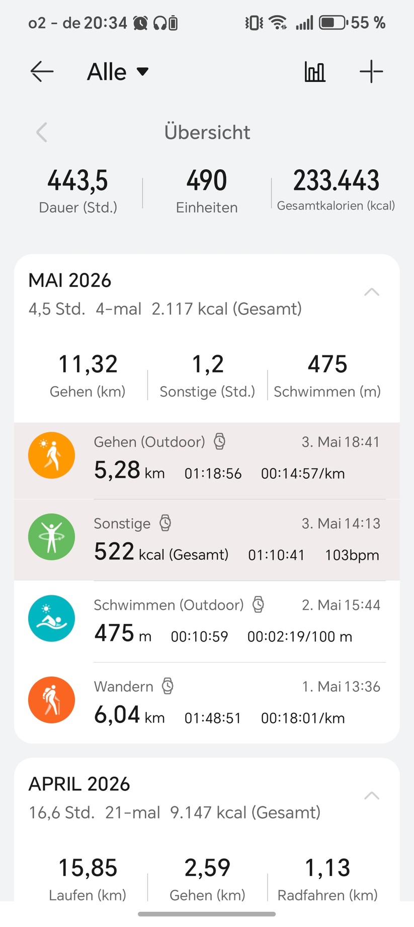 Huawei Watch Fit 5 - Health App