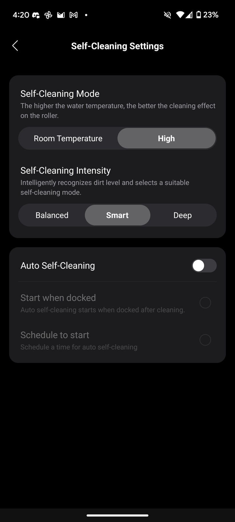 Roborock F25 Ace - Bilder App 