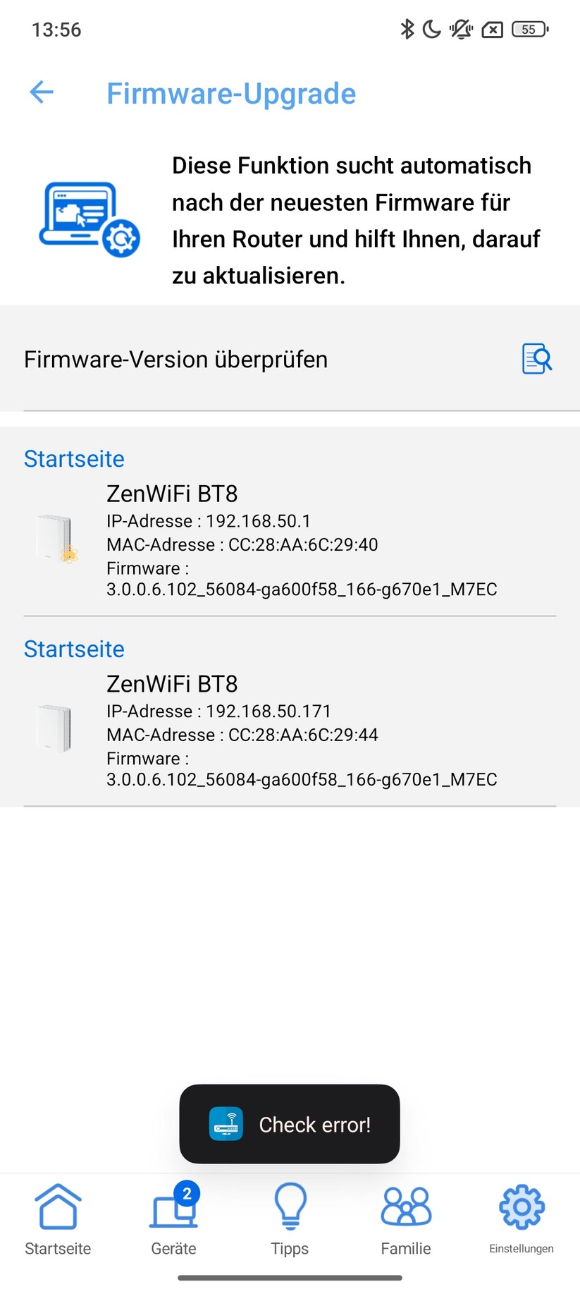 Asus Zenwifi BT8 – App