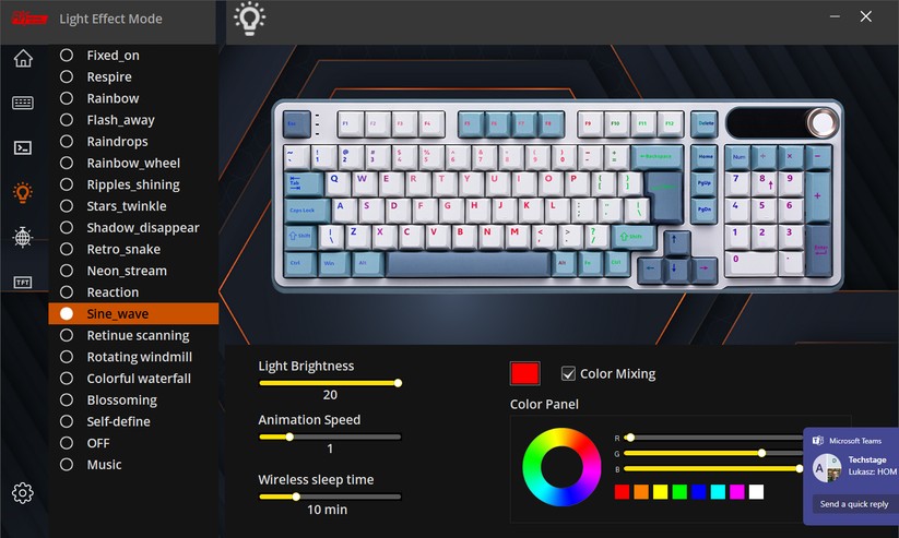 Royal Kludge S98 Bilder - App