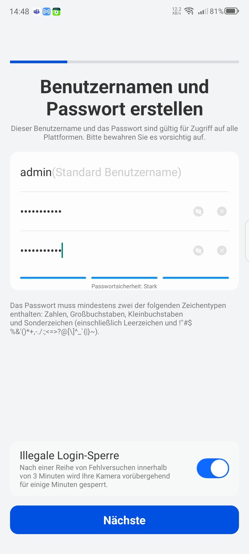 Reolink Duo 3 WiFi: Einrichtung mit App