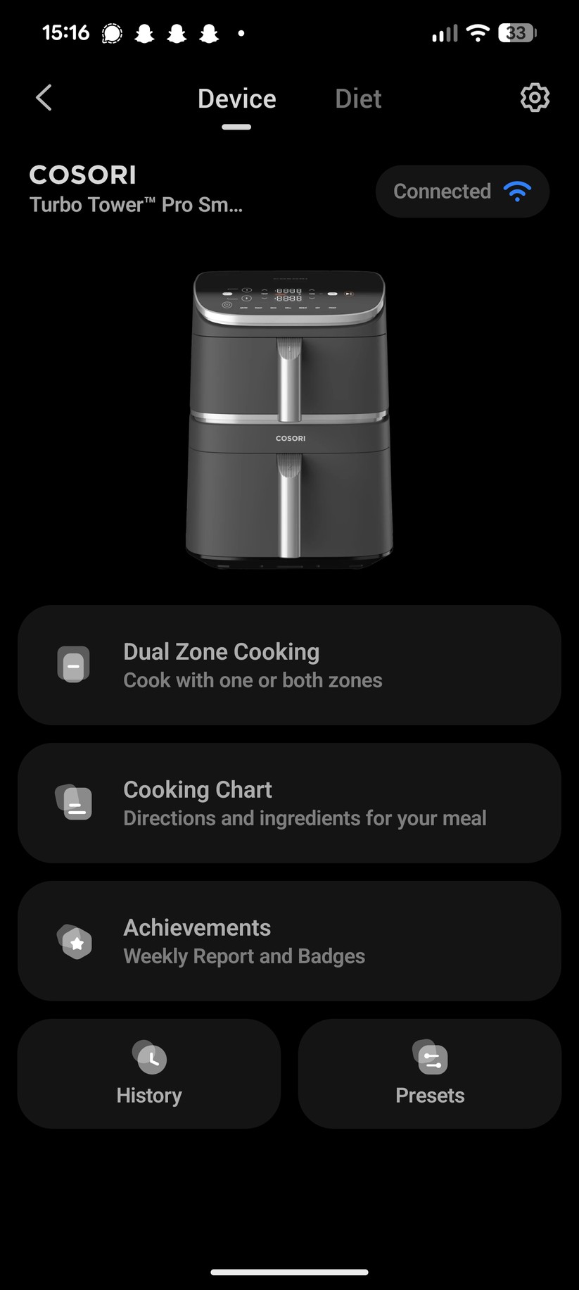Cosori Turbo Tower Pro Smart – Einrichtung & App